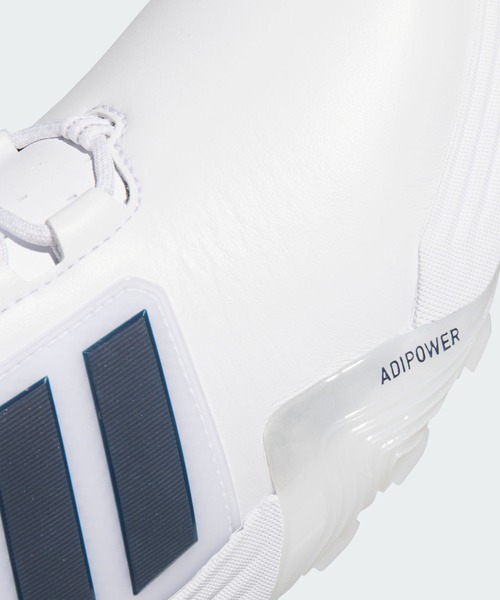adidas(アディダス)の「アディパワー 26 ワイド スパイクレス ゴルフ / ADIPOWER 26 WIDE SPIKELESS GOLF【adidas Golf/アディダスゴルフ】(スニーカー・メンズ・ホワイト×ブルー・24.5cm/25.5cm/26.5cm/27.5cm/28.5cm/25.0cm/26.0cm/27.0cm/28.0cm/29.0cm)」の8枚目の写真