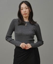 アイレットリブニットプルオーバー