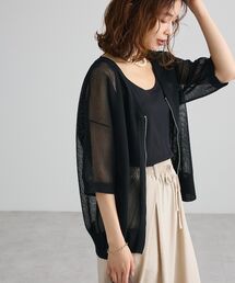 セール】Tulle Decorated Cardigan/チュールデコレート カーディガン