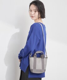 【長さ調整可能／軽量】カラーデザインコンビミニショルダーバッグ