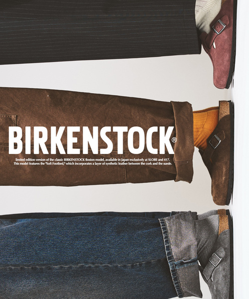 417 EDIFICE(フォーワンセブンエディフィス)の「限定 BIRKENSTOCK / ビルケンシュトック Boston SFB Narrow(サンダル・メンズ・チャコールグレー/ピンク/ブラウン・43/42/41/40/44)」の4枚目の写真