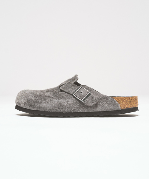 417 EDIFICE(フォーワンセブンエディフィス)の「限定 BIRKENSTOCK / ビルケンシュトック Boston SFB Narrow(サンダル・メンズ・チャコールグレー/ピンク/ブラウン・43/42/41/40/44)」の16枚目の写真