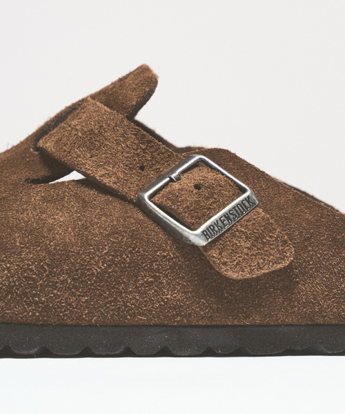 417 EDIFICE(フォーワンセブンエディフィス)の「限定 BIRKENSTOCK / ビルケンシュトック Boston SFB Narrow(サンダル・メンズ・チャコールグレー/ピンク/ブラウン・43/42/41/40/44)」の20枚目の写真