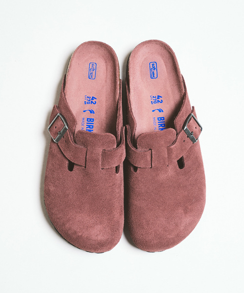417 EDIFICE(フォーワンセブンエディフィス)の「限定 BIRKENSTOCK / ビルケンシュトック Boston SFB Narrow(サンダル・メンズ・チャコールグレー/ピンク/ブラウン・43/42/41/40/44)」の3枚目の写真