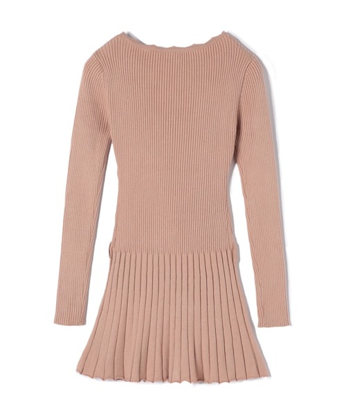M DOLLY(エムドリー)の「Knit tilly mini dress / ニットティリーミニドレス(ワンピース・レディース・ブラック/ピンクベージュ/アイボリー・FREE)」の19枚目の写真