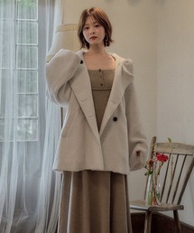 mideal（マイディール）の「shaggy hoodie middle coat   シャギーフードミドルコート（その他アウター）」