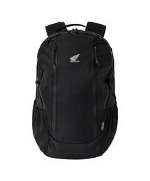 Nylon Zipper Pocket Backpack Black
