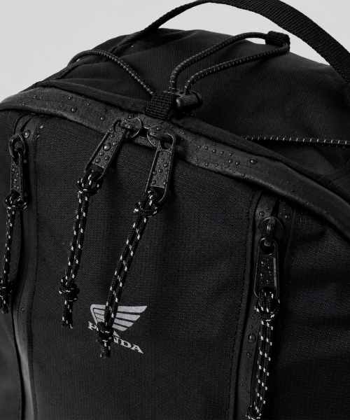 PHYPS MOTORCYCLE(フィップスモーターサイクル)の「Nylon Zipper Pocket Backpack Black(バックパック/リュック・メンズ・その他・FREE)」の5枚目の写真