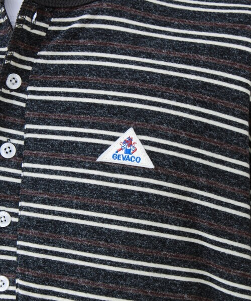 GEVACO(ゲバコ)の「【GEVACO/ゲバコ】ヘンリーネックボーダー ロングスリーブTシャツ(Tシャツ/カットソー・メンズ・ブラック系その他/ブラウン系その他・M/L)」の12枚目の写真