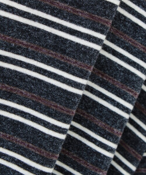 GEVACO(ゲバコ)の「【GEVACO/ゲバコ】ヘンリーネックボーダー ロングスリーブTシャツ(Tシャツ/カットソー・メンズ・ブラック系その他/ブラウン系その他・M/L)」の15枚目の写真