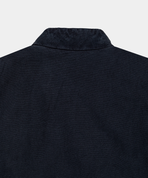 LETTERCOMO（レテルコモ）の「ウォッシュドワークジップアップベストダークネイビー（ベスト・レディース・ダークネイビー・MEDIUM/LARGE）」の3枚目の写真