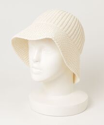 KIJIMA TAKAYUKI（キジマ　タカユキ）の「KIJIMA TAKAYUKI / キジマ タカユキ：【レディース】POLY WASHI KNIT METRO HAT：WKNY261109[ANN]（ハット）」
