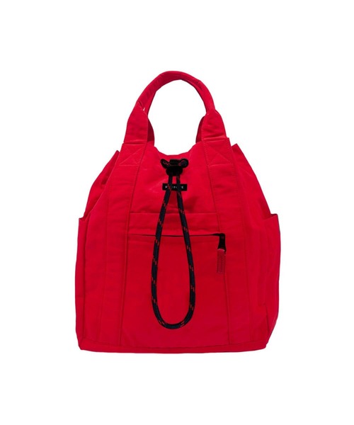 ROOTOTE(ルートート)の「ルートート / リュック 2way トートバッグ A4 撥水 軽量 通勤 通学 マザーズバッグ SC.セオルー.ドローストリング-B(バックパック/リュック・レディース・グレー/レッド/ブラック/タン・FREE)」の6枚目の写真