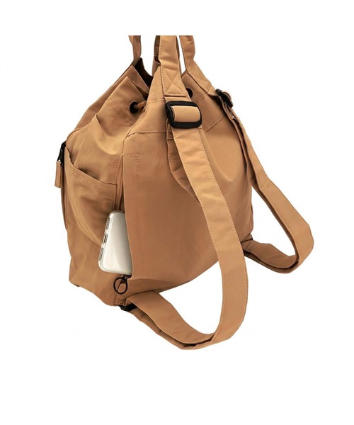 ROOTOTE(ルートート)の「ルートート / リュック 2way トートバッグ A4 撥水 軽量 通勤 通学 マザーズバッグ SC.セオルー.ドローストリング-B(バックパック/リュック・レディース・グレー/レッド/ブラック/タン・FREE)」の10枚目の写真