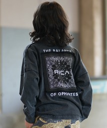 RVCA（ルーカ）の「RVCA/ルーカ 長袖 Tシャツ ロンT バンダナロゴ バックプリント BG046050（Tシャツ/カットソー）」