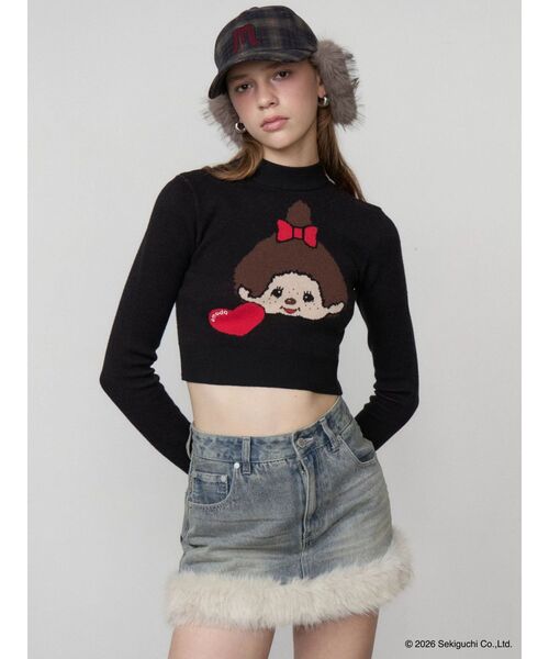 EMODA(エモダ)の「【Monchhichi×EMODA】チェックイヤーフラップキャップ(キャップ・レディース・ネイビー/ベージュ・FREE)」の20枚目の写真