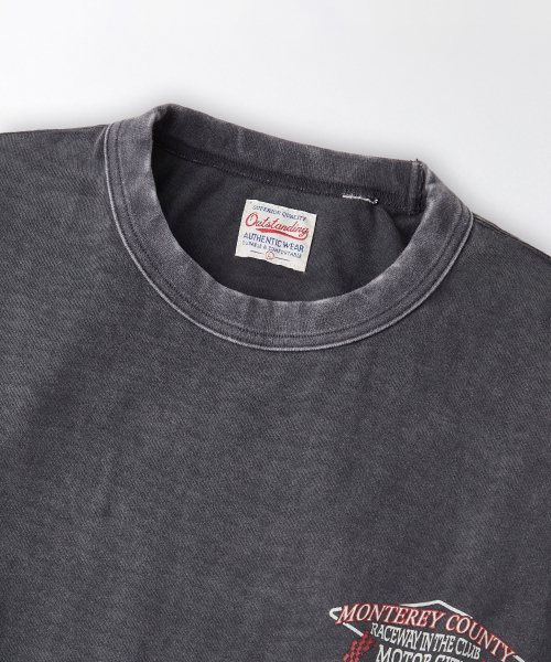 OUTSTANDING(アウトスタンディング)の「MOT SERIES LONG SLEEVE(RACEWAY)_VINTAGE CHARCOAL(Tシャツ/カットソー・メンズ・その他・MEDIUM/LARGE/X-LARGE)」の3枚目の写真