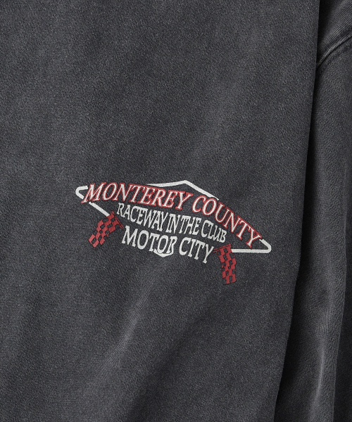 OUTSTANDING(アウトスタンディング)の「MOT SERIES LONG SLEEVE(RACEWAY)_VINTAGE CHARCOAL(Tシャツ/カットソー・メンズ・その他・MEDIUM/LARGE/X-LARGE)」の4枚目の写真