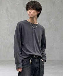 SHISKY（シスキー）の「ヘンリーネック ちょいBIGロンT(846-103)（Tシャツ/カットソー）」