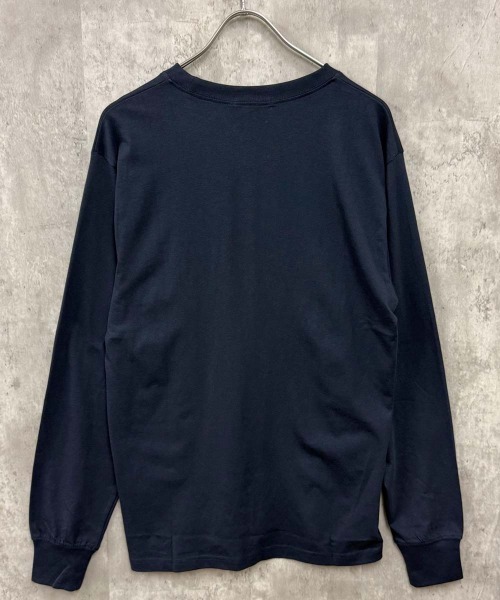 SHISKY(シスキー)の「ヘンリーネック ちょいBIGロンT(846-103)(Tシャツ/カットソー・メンズ・オートミール/杢グレー/チャコールグレー/ネイビー/ブラック/オフホワイト・M/L/XL)」の14枚目の写真