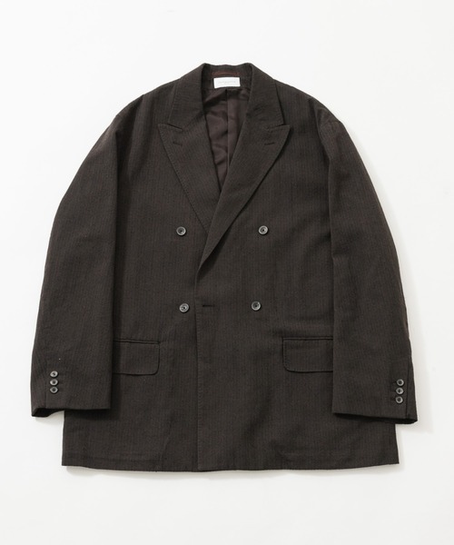 URBAN RESEARCH(アーバンリサーチ)の「new basic WOOL SILK LINEN DOUBLE JACKET(テーラードジャケット・メンズ・ブラウン・MEDIUM/LARGE)」の10枚目の写真