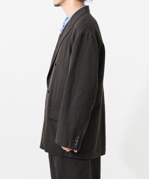 URBAN RESEARCH(アーバンリサーチ)の「new basic WOOL SILK LINEN DOUBLE JACKET(テーラードジャケット・メンズ・ブラウン・MEDIUM/LARGE)」の8枚目の写真