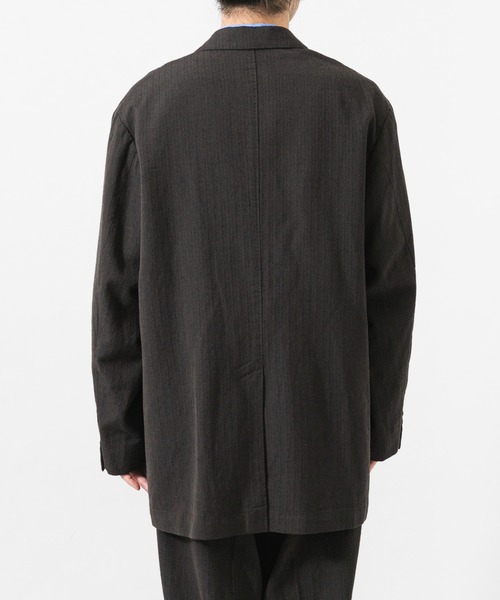 URBAN RESEARCH(アーバンリサーチ)の「new basic WOOL SILK LINEN DOUBLE JACKET(テーラードジャケット・メンズ・ブラウン・MEDIUM/LARGE)」の9枚目の写真