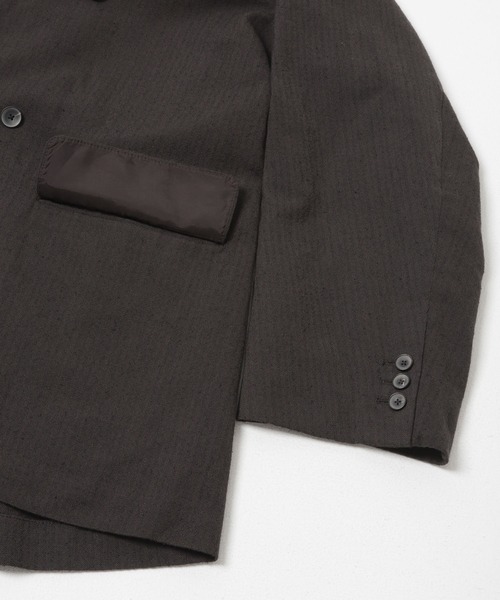 URBAN RESEARCH(アーバンリサーチ)の「new basic WOOL SILK LINEN DOUBLE JACKET(テーラードジャケット・メンズ・ブラウン・MEDIUM/LARGE)」の12枚目の写真