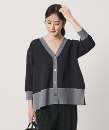 8分袖 ミニマル 2WAY カーディガン ‐ウォッシャブル‐