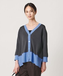 8分袖 ミニマル 2WAY カーディガン ‐ウォッシャブル‐
