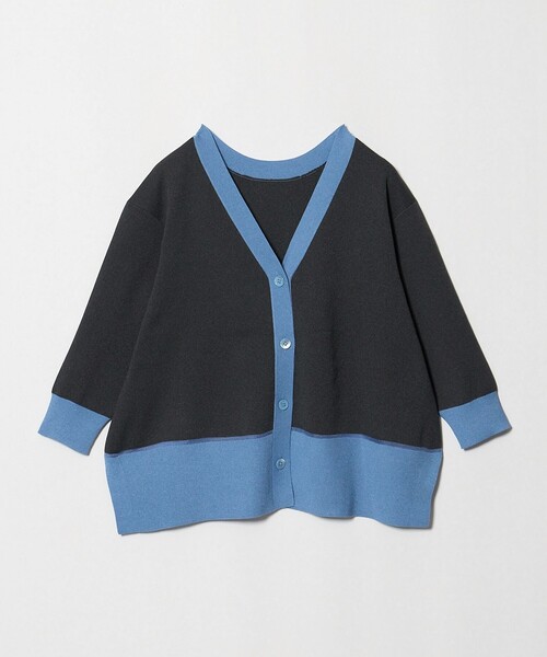 UNITED ARROWS(ユナイテッドアローズ)の「8分袖 ミニマル 2WAY カーディガン ‐ウォッシャブル‐(カーディガン/ボレロ・レディース・ダークグレー/ネイビー/ベージュ・FREE)」の2枚目の写真