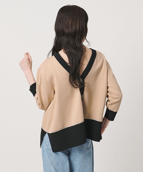UNITED ARROWS(ユナイテッドアローズ)の「8分袖 ミニマル 2WAY カーディガン ‐ウォッシャブル‐(カーディガン/ボレロ・レディース・ダークグレー/ネイビー/ベージュ・FREE)」の5枚目の写真