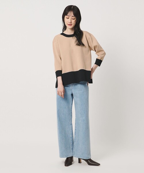 UNITED ARROWS(ユナイテッドアローズ)の「8分袖 ミニマル 2WAY カーディガン ‐ウォッシャブル‐(カーディガン/ボレロ・レディース・ダークグレー/ネイビー/ベージュ・FREE)」の6枚目の写真