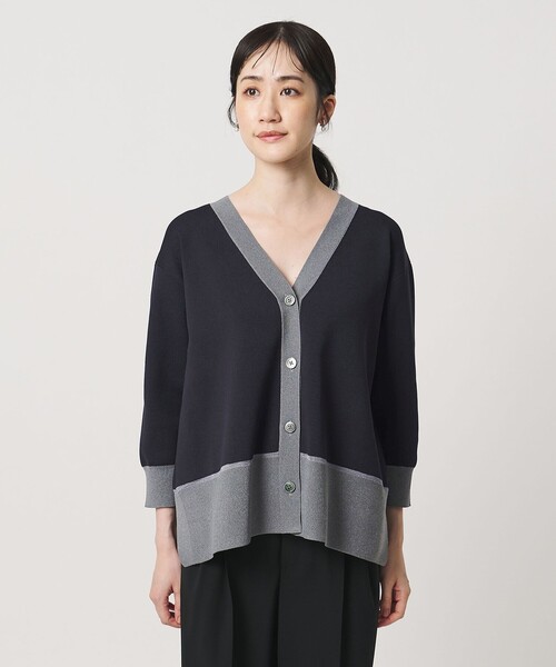 UNITED ARROWS(ユナイテッドアローズ)の「8分袖 ミニマル 2WAY カーディガン ‐ウォッシャブル‐(カーディガン/ボレロ・レディース・ダークグレー/ネイビー/ベージュ・FREE)」の11枚目の写真