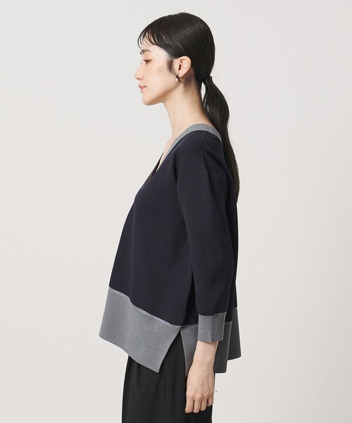 UNITED ARROWS(ユナイテッドアローズ)の「8分袖 ミニマル 2WAY カーディガン ‐ウォッシャブル‐(カーディガン/ボレロ・レディース・ダークグレー/ネイビー/ベージュ・FREE)」の12枚目の写真