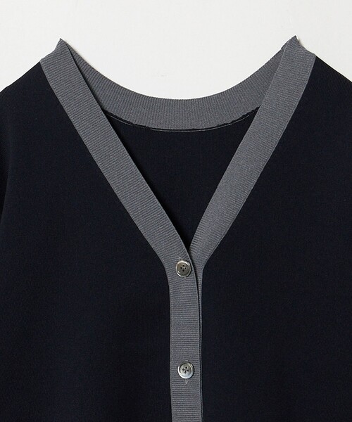 UNITED ARROWS(ユナイテッドアローズ)の「8分袖 ミニマル 2WAY カーディガン ‐ウォッシャブル‐(カーディガン/ボレロ・レディース・ダークグレー/ネイビー/ベージュ・FREE)」の22枚目の写真