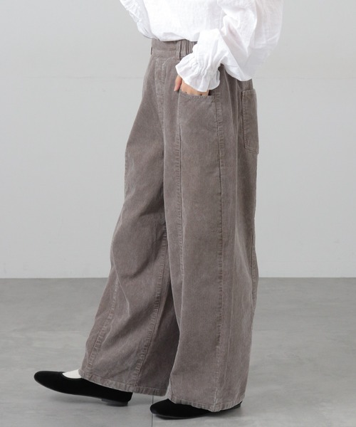 硫化染めコーデュロイバルーンパンツ（その他パンツ）｜Samansa Mos2