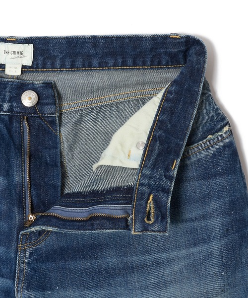 CRIMIE(クライミー)の「BORN FREE TAPERED AUTHENTIC SELVEDGE GARAGE USED JEANS - INDIGO MADE IN JAPAN(デニムパンツ・メンズ・インディゴブルー・XXL/XL/L/M/S)」の5枚目の写真