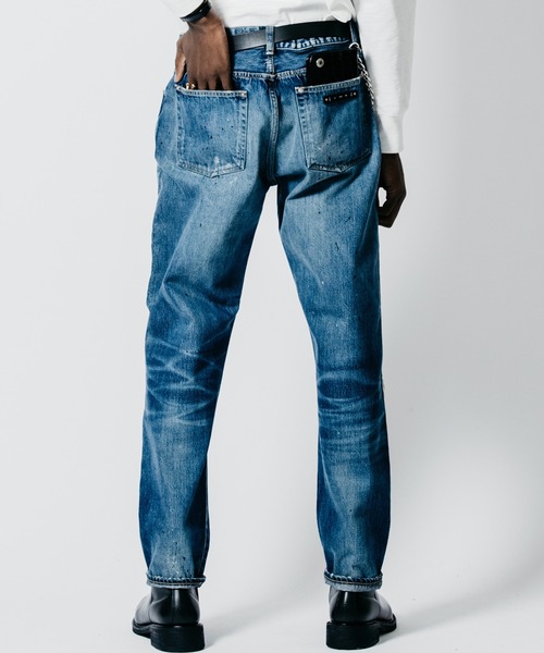 CRIMIE(クライミー)の「BORN FREE TAPERED AUTHENTIC SELVEDGE GARAGE USED JEANS - INDIGO MADE IN JAPAN(デニムパンツ・メンズ・インディゴブルー・XXL/XL/L/M/S)」の10枚目の写真