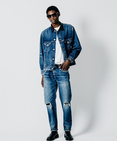 CRIMIE(クライミー)の「BORN FREE TAPERED AUTHENTIC SELVEDGE GARAGE USED JEANS - INDIGO MADE IN JAPAN(デニムパンツ・メンズ・インディゴブルー・XXL/XL/L/M/S)」の11枚目の写真