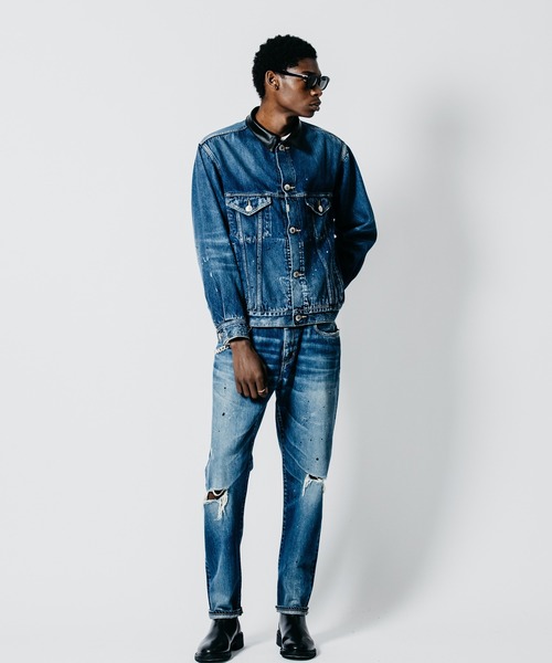 CRIMIE(クライミー)の「BORN FREE TAPERED AUTHENTIC SELVEDGE GARAGE USED JEANS - INDIGO MADE IN JAPAN(デニムパンツ・メンズ・インディゴブルー・XXL/XL/L/M/S)」の12枚目の写真