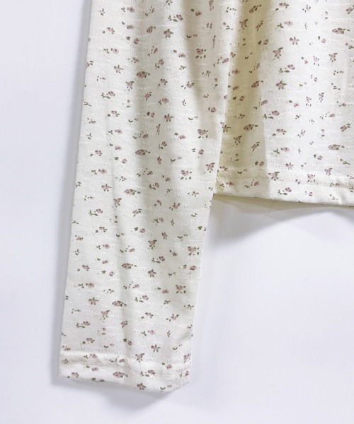 LEMOA(レモア)の「小花柄フロントリボン長袖カットソー(Tシャツ/カットソー・レディース・ベージュ・FREE)」の11枚目の写真
