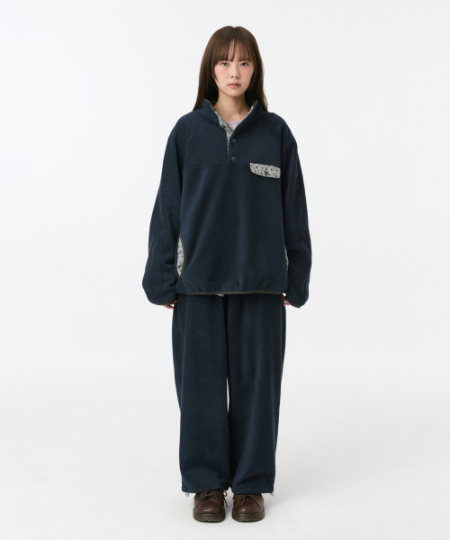 OHESHIO（オヘシオ）の「SIGNATURE EMBROIDERY FLEECE PANTS, NAVY（その他パンツ・レディース・その他・FREE）」の5枚目の写真