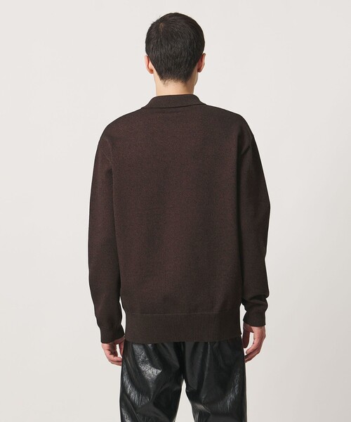 UNITED ARROWS & SONS(ユナイテッドアローズアンドサンズ)の「<UNITED ARROWS & SONS> CHARLIE L/SLV PL/ポロニット(ニット/セーター・メンズ・ダークブラウン/ブラック・S/M/L/XL)」の9枚目の写真
