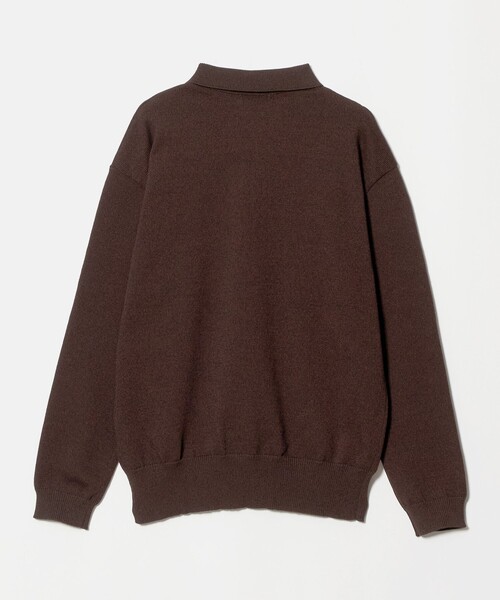 UNITED ARROWS & SONS(ユナイテッドアローズアンドサンズ)の「<UNITED ARROWS & SONS> CHARLIE L/SLV PL/ポロニット(ニット/セーター・メンズ・ダークブラウン/ブラック・S/M/L/XL)」の11枚目の写真