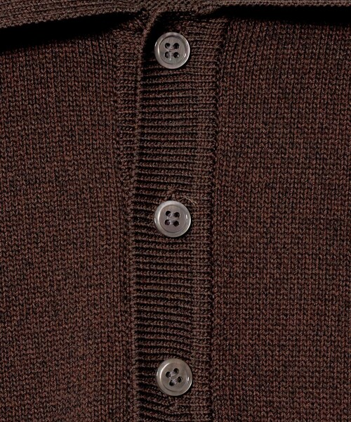 UNITED ARROWS & SONS(ユナイテッドアローズアンドサンズ)の「<UNITED ARROWS & SONS> CHARLIE L/SLV PL/ポロニット(ニット/セーター・メンズ・ダークブラウン/ブラック・S/M/L/XL)」の17枚目の写真