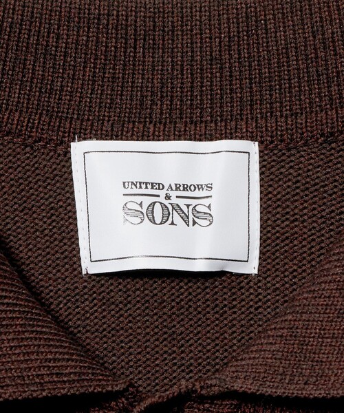 UNITED ARROWS & SONS(ユナイテッドアローズアンドサンズ)の「<UNITED ARROWS & SONS> CHARLIE L/SLV PL/ポロニット(ニット/セーター・メンズ・ダークブラウン/ブラック・S/M/L/XL)」の12枚目の写真