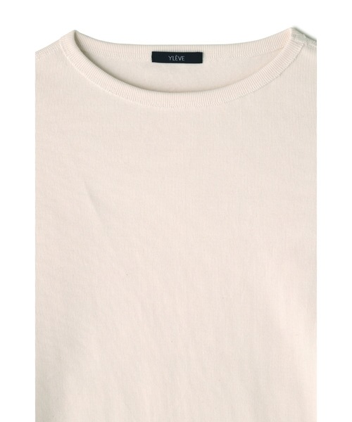 YLEVE（イレーヴ）の「YLEVE / COTTON RIB PULL OVER（Tシャツ/カットソー・レディース・ホワイト・1）」の3枚目の写真