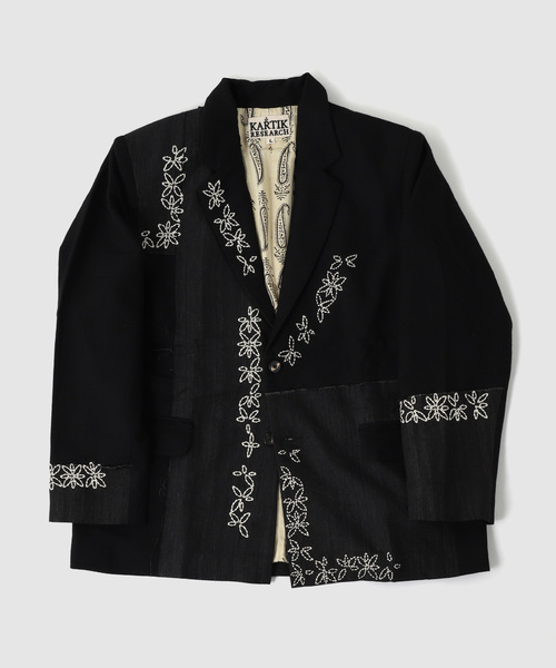 JOURNAL STANDARD(ジャーナルスタンダード)の「KARTIK RESEARCH カルティック リサーチ Two Button Blazer-W/L(その他アウター・メンズ・ブラック・LARGE/MEDIUM)」の1枚目の写真