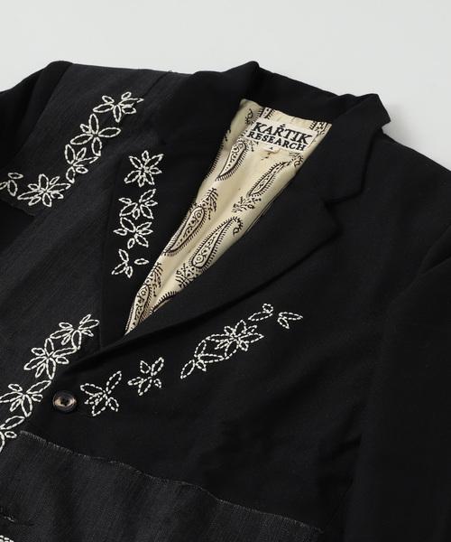 JOURNAL STANDARD(ジャーナルスタンダード)の「KARTIK RESEARCH カルティック リサーチ Two Button Blazer-W/L(その他アウター・メンズ・ブラック・LARGE/MEDIUM)」の3枚目の写真